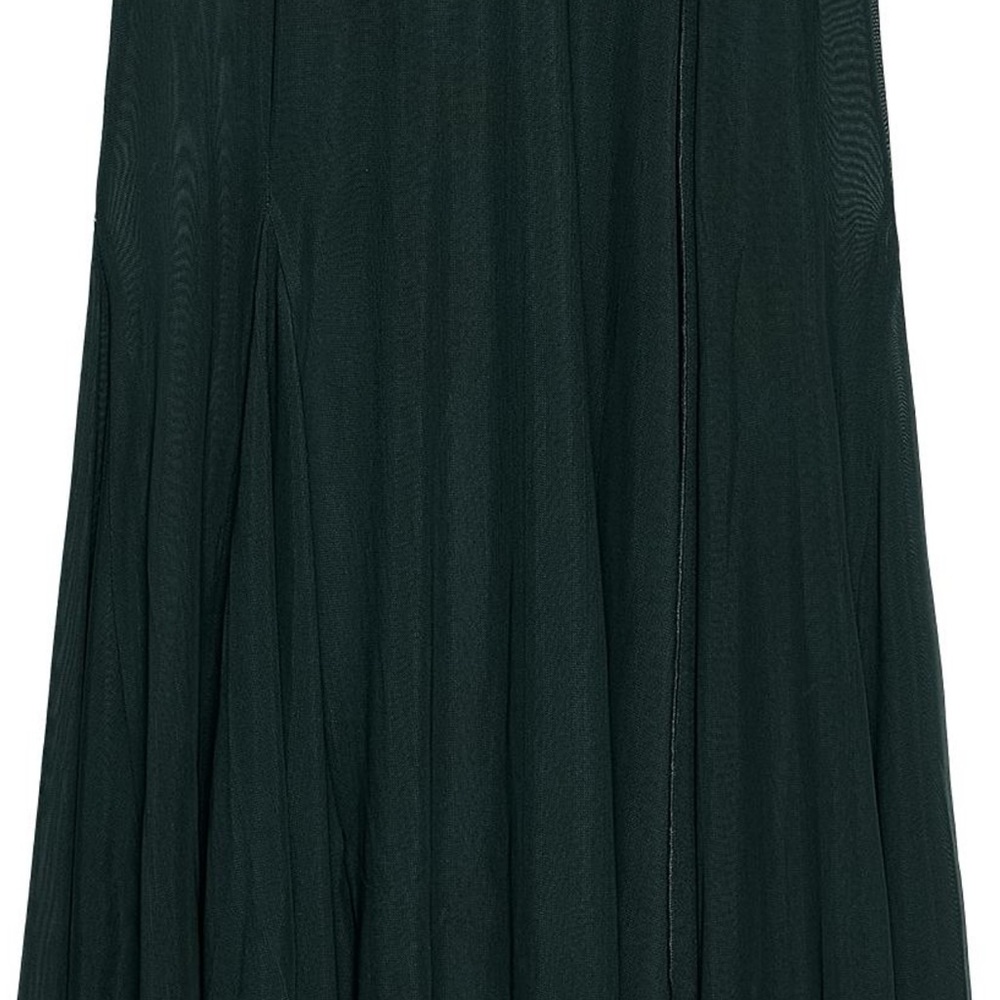Long Tulle Godet Dress - Black - Picture 3 of 3